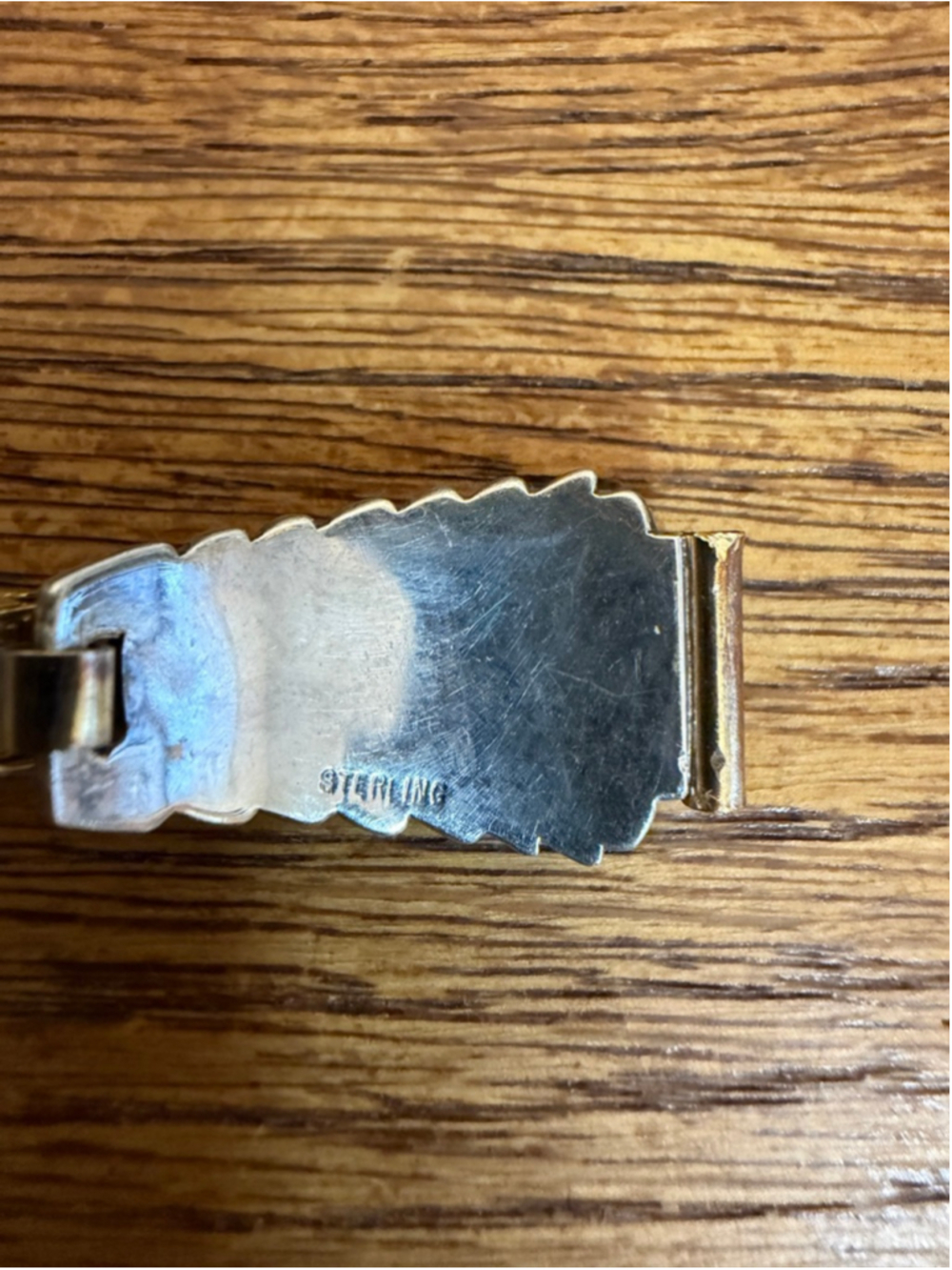 Vintage Sterling Silver Turquoise Watch Tips Stretch Band Southwestern Native - Picture 6 of 9